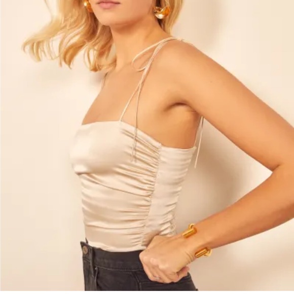 Reformation silk beige cami great condition - Picture 1 of 9